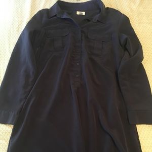 Navy Long Sleeve Dress